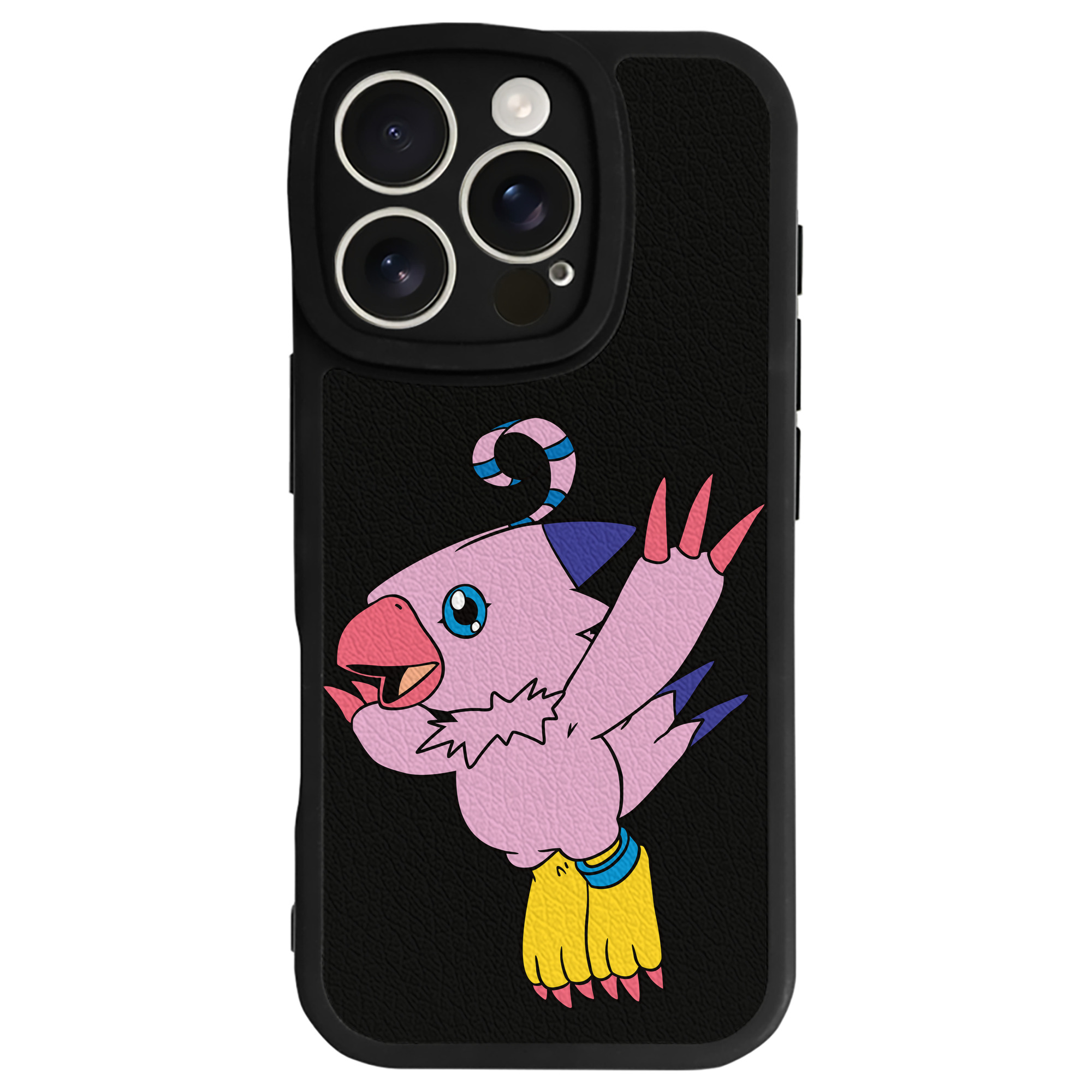 （画像用） Digimon デジタルモンスター/デジモン 【iPhone 16シリーズ対応】シリコンスマホケース（レザー調） 材質：シリコン